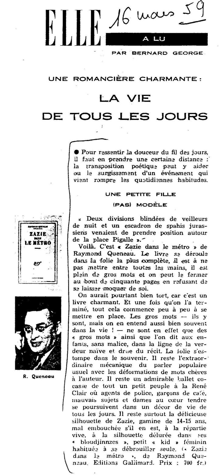 ELLE 16 mars 1959