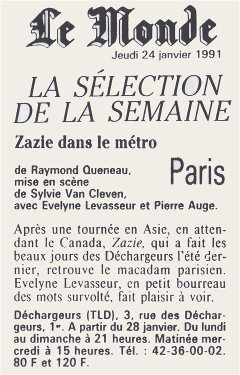  LE MONDE du 24 janvier 1991 